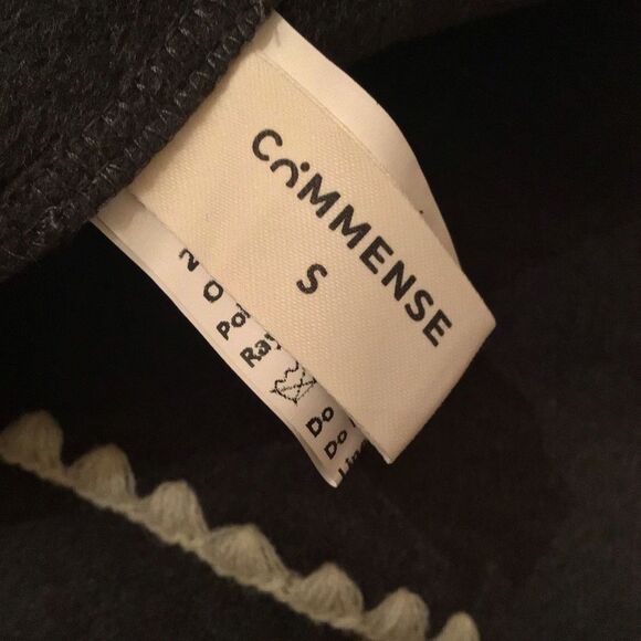 Commense Contrast Trim Gray and White Jacket - Picture 5 of 7